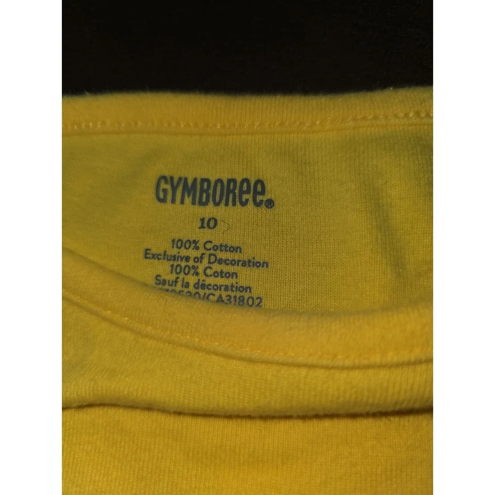 Gymboree yellow and black butterfly top size 10